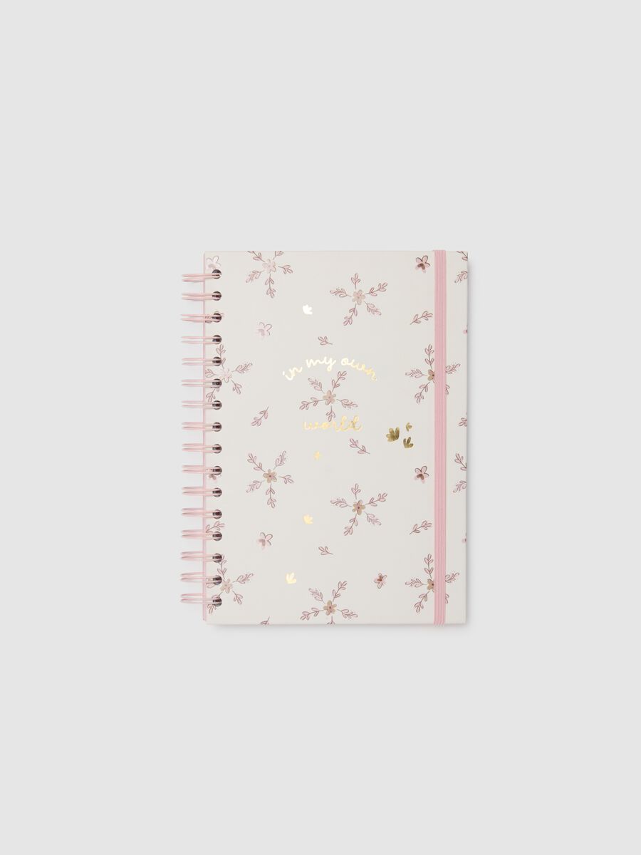 Pink Paper Notebook with Hearts_0