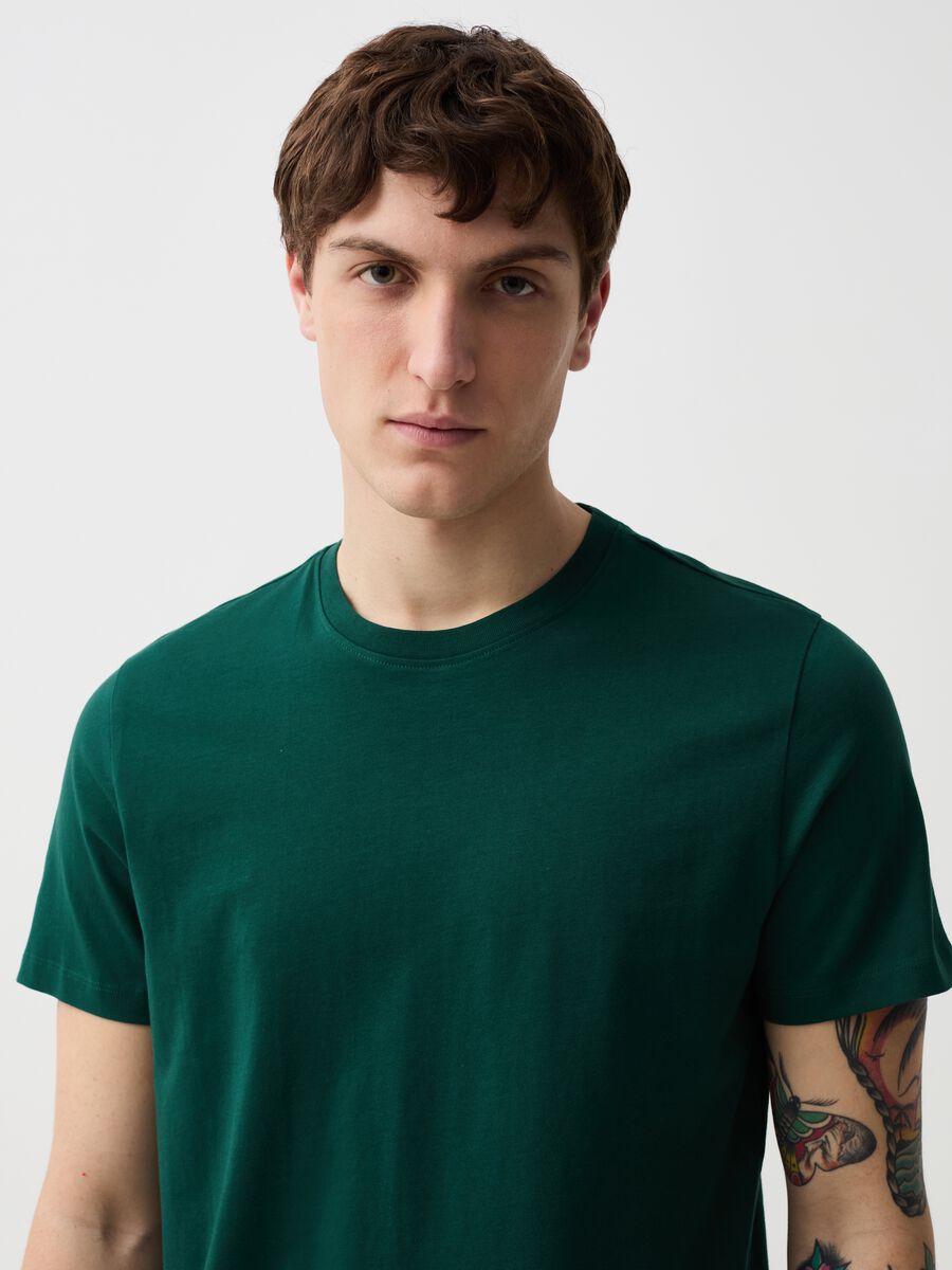Organic cotton T-shirt with round neck_0
