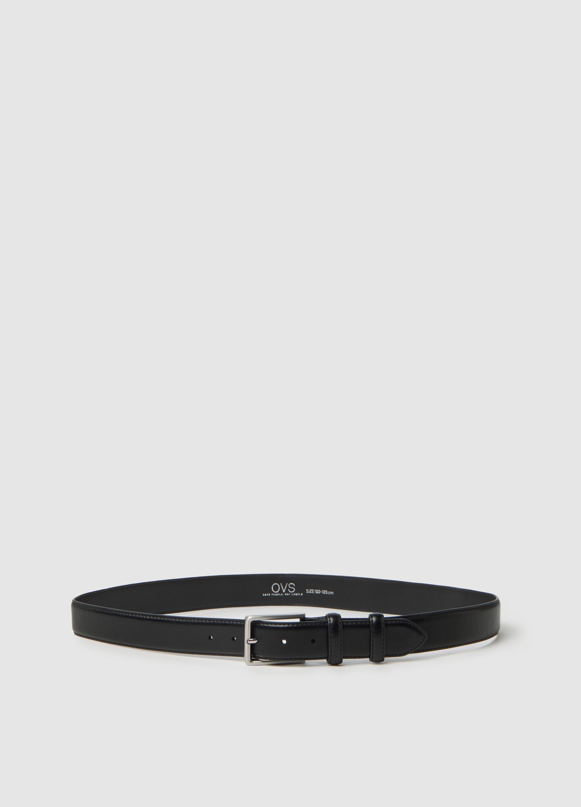 Black Genuine Leather Belt