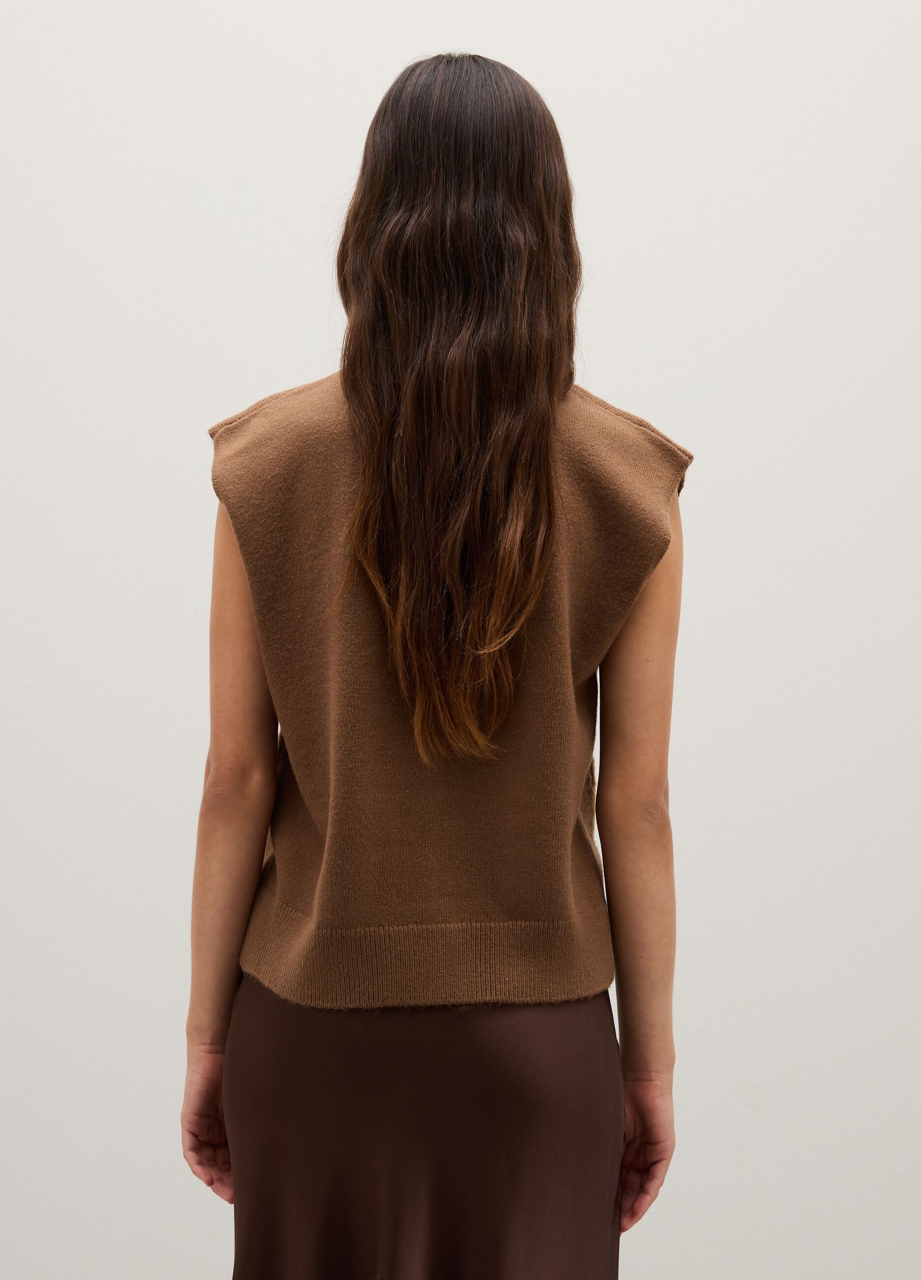 Long Brown Waistcoat