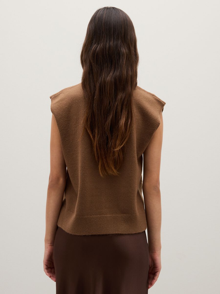 Gilet marrone lungo_2