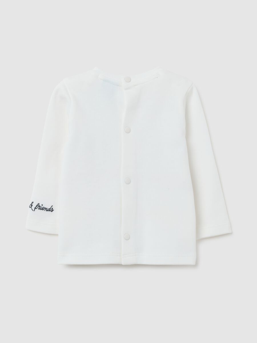 Maglia a maniche lunghe in puro cotone multicolor per neonati_1