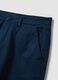 Bermuda chino blu in cotone elasticizzato_5