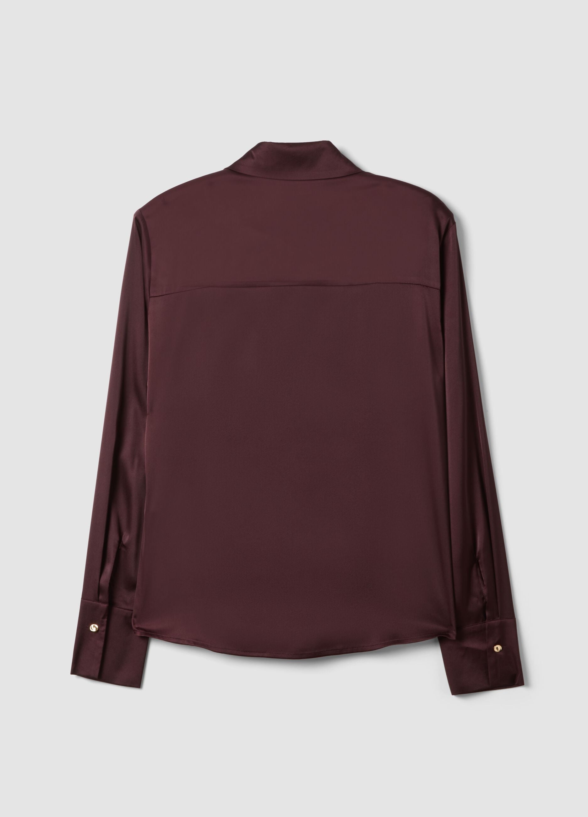 Purple stretch shirt with classic collar