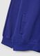 Blue cotton blend hoodie with regular fit and zip_5