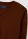 Maglione marrone in puro lana_5