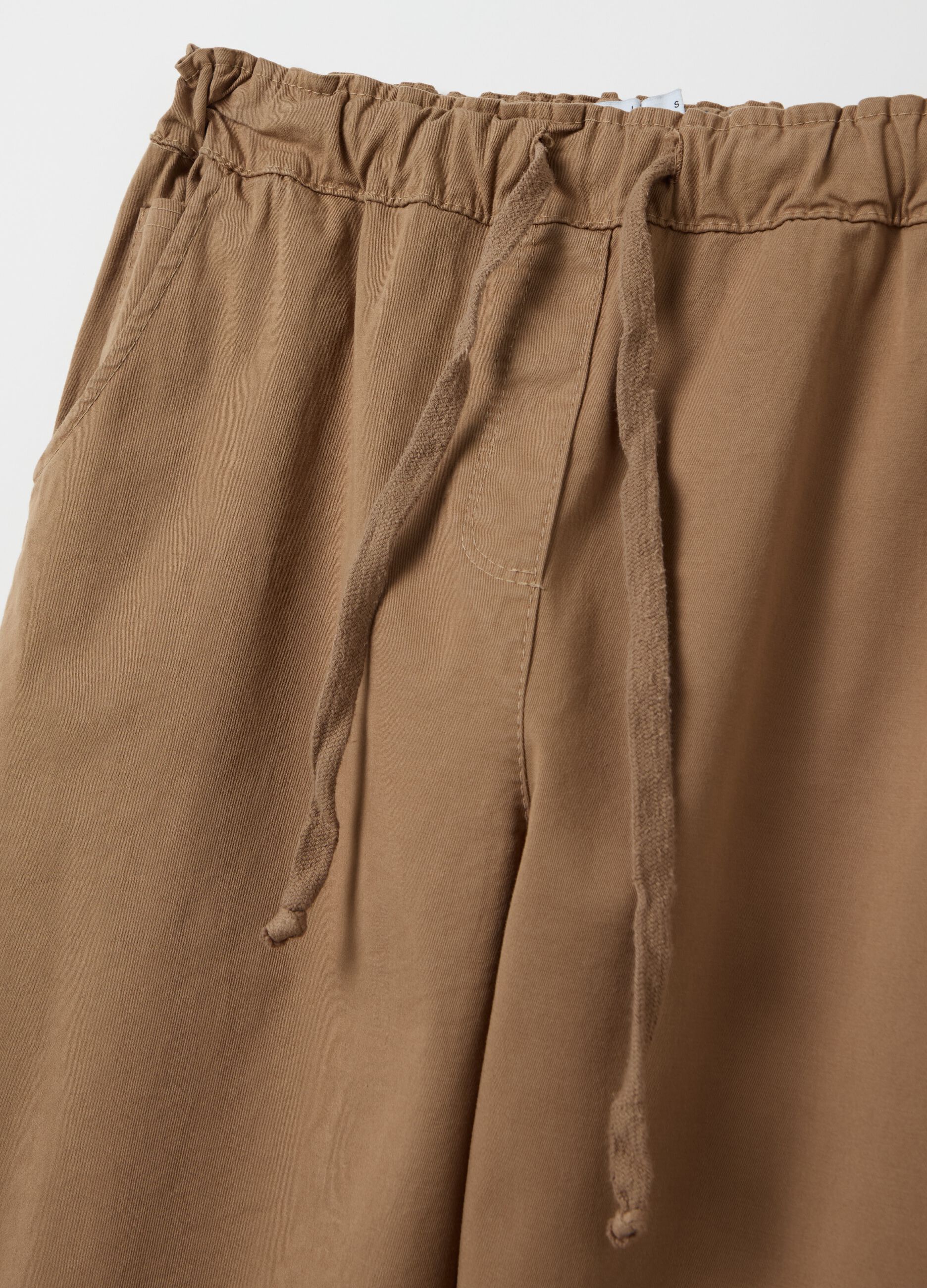 Stretch cotton jogger trousers