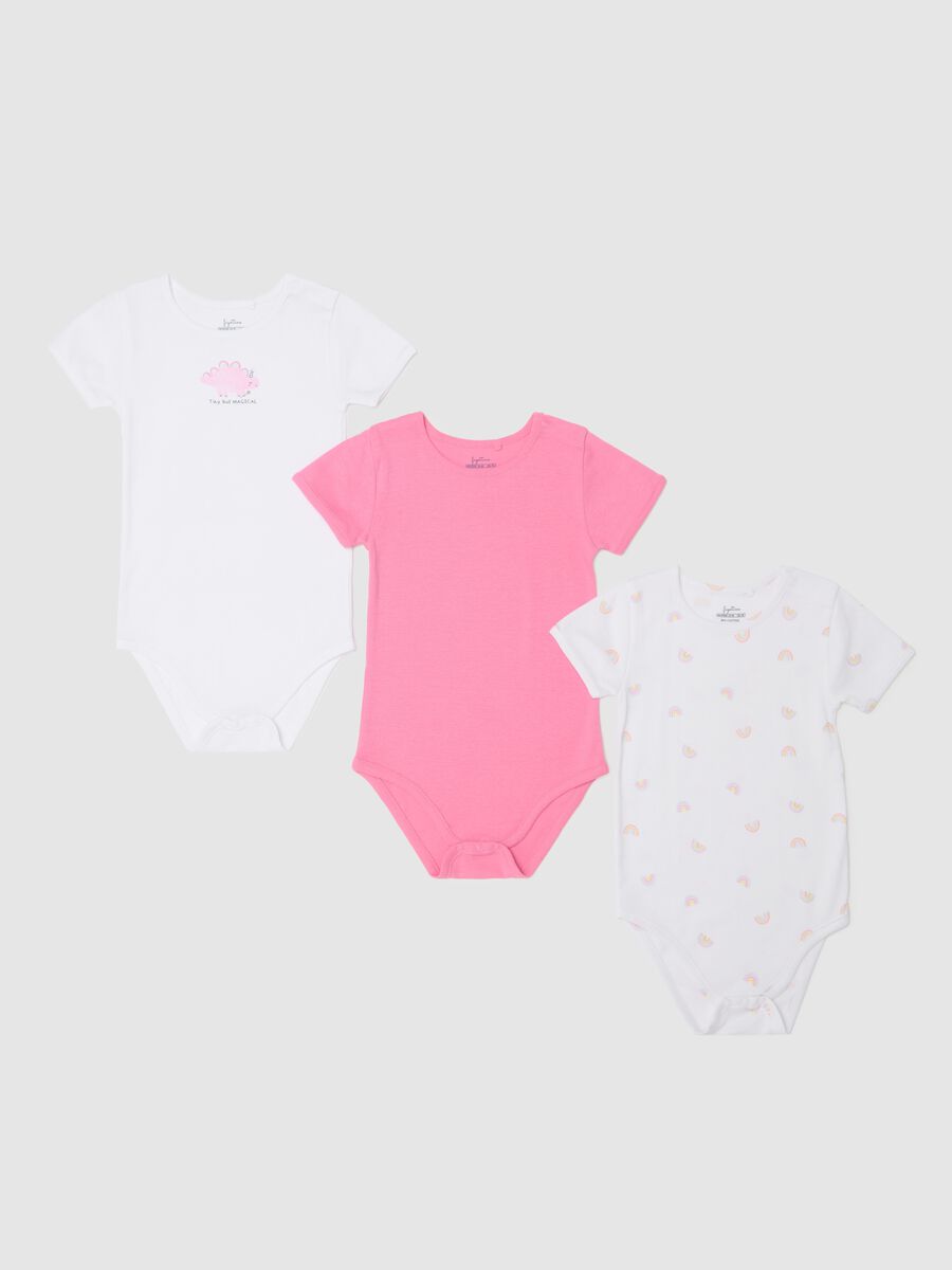 Tripack body a maniche corte in cotone bio _0