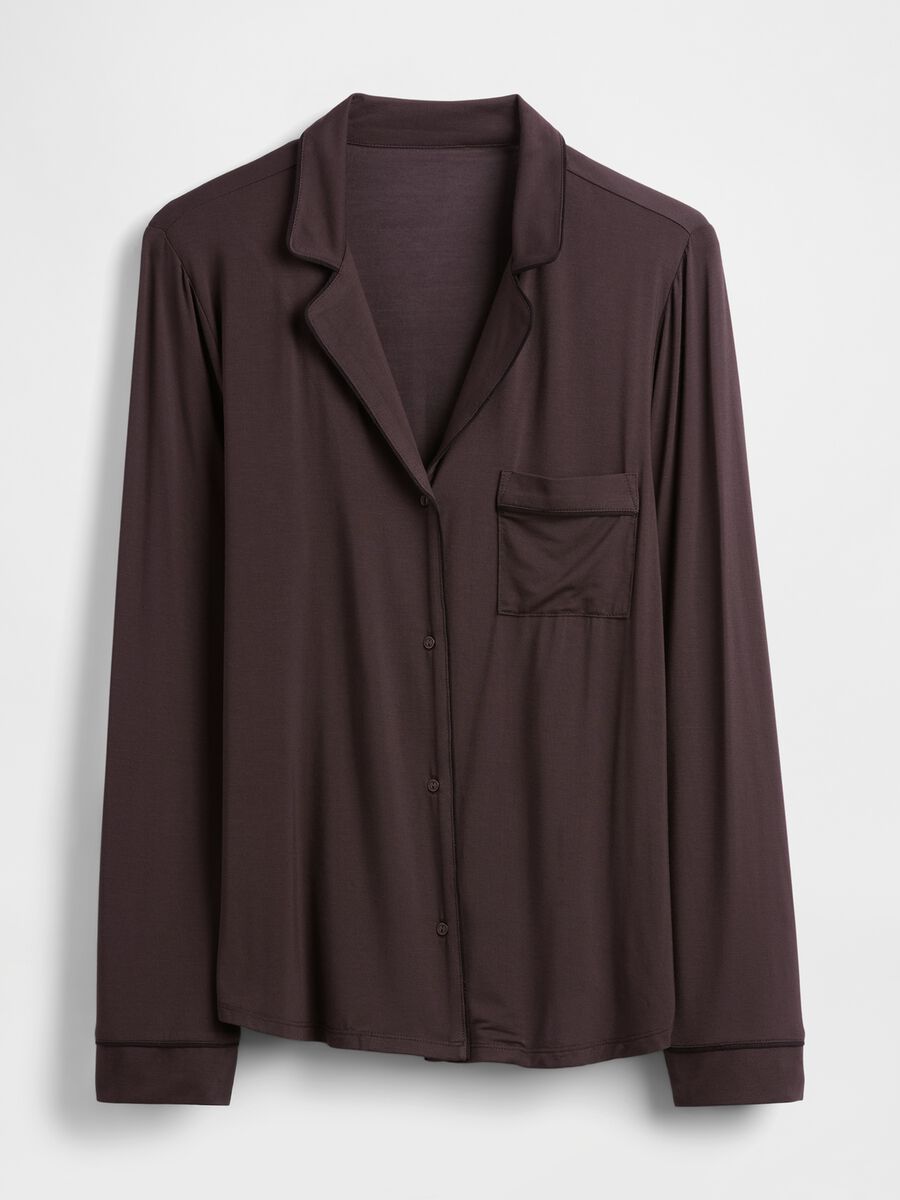 Pigiama marrone elasticizzato in modal_3