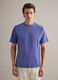 T-shirt in puro cotone blu relaxed fit_0