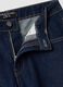 Blue pure cotton wide-leg jeans_6