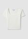 White stretch cotton T-shirt with square neckline_4