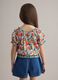 Girls' regular fit multicolour floral pure cotton blouse_2
