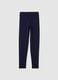 Girls' Blue Cotton Skinny Fit Leggings_3