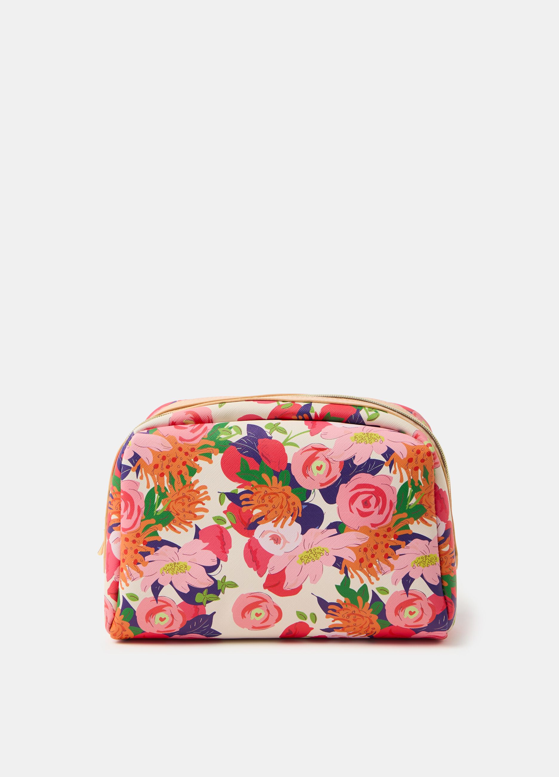 Maxi floral pouch