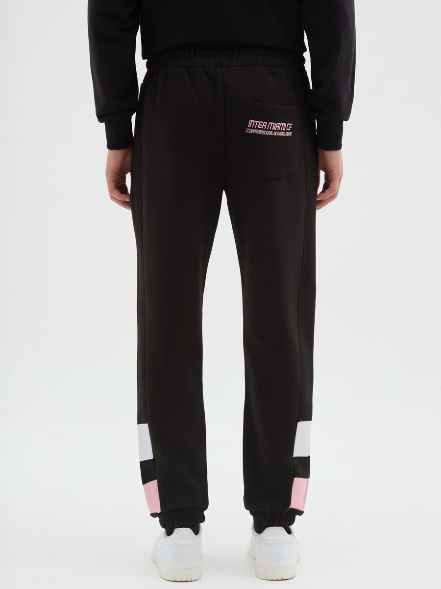 Black cotton blend trousers in regular fit_2