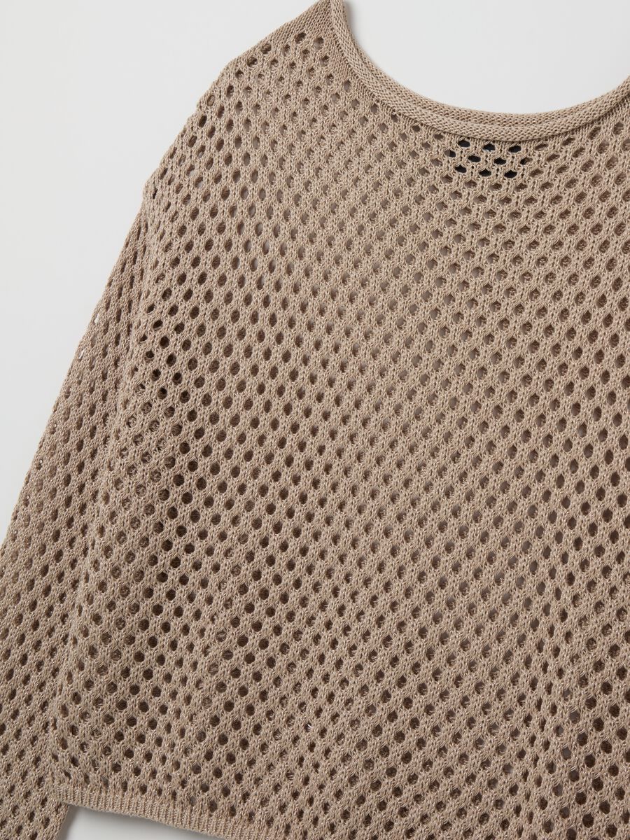 Maglia open stitch in lurex_1