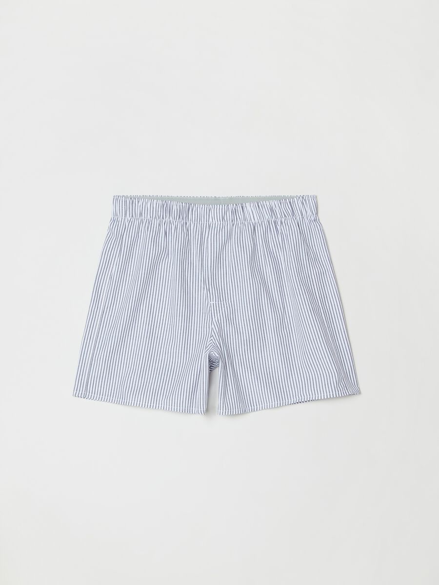 Three-pair pack boxers in cotton canvas_2