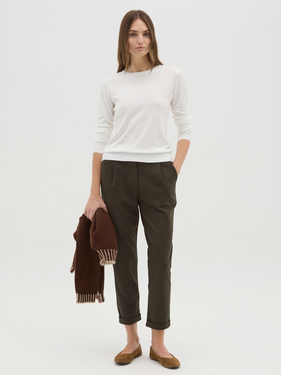 Pantaloni verdi regular fit_0