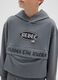 Boy's grey hoodie in pure cotton_2