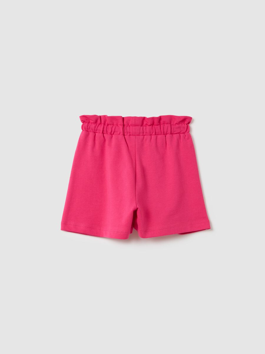Girls' Pink Cotton Shorts_1