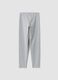 Girls&rsquo; grey skinny leggings in stretch organic cotton blend_1