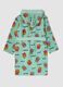 Green organic cotton hooded bathrobe_1