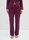 Purple pyjama trousers with elastic waistband_1