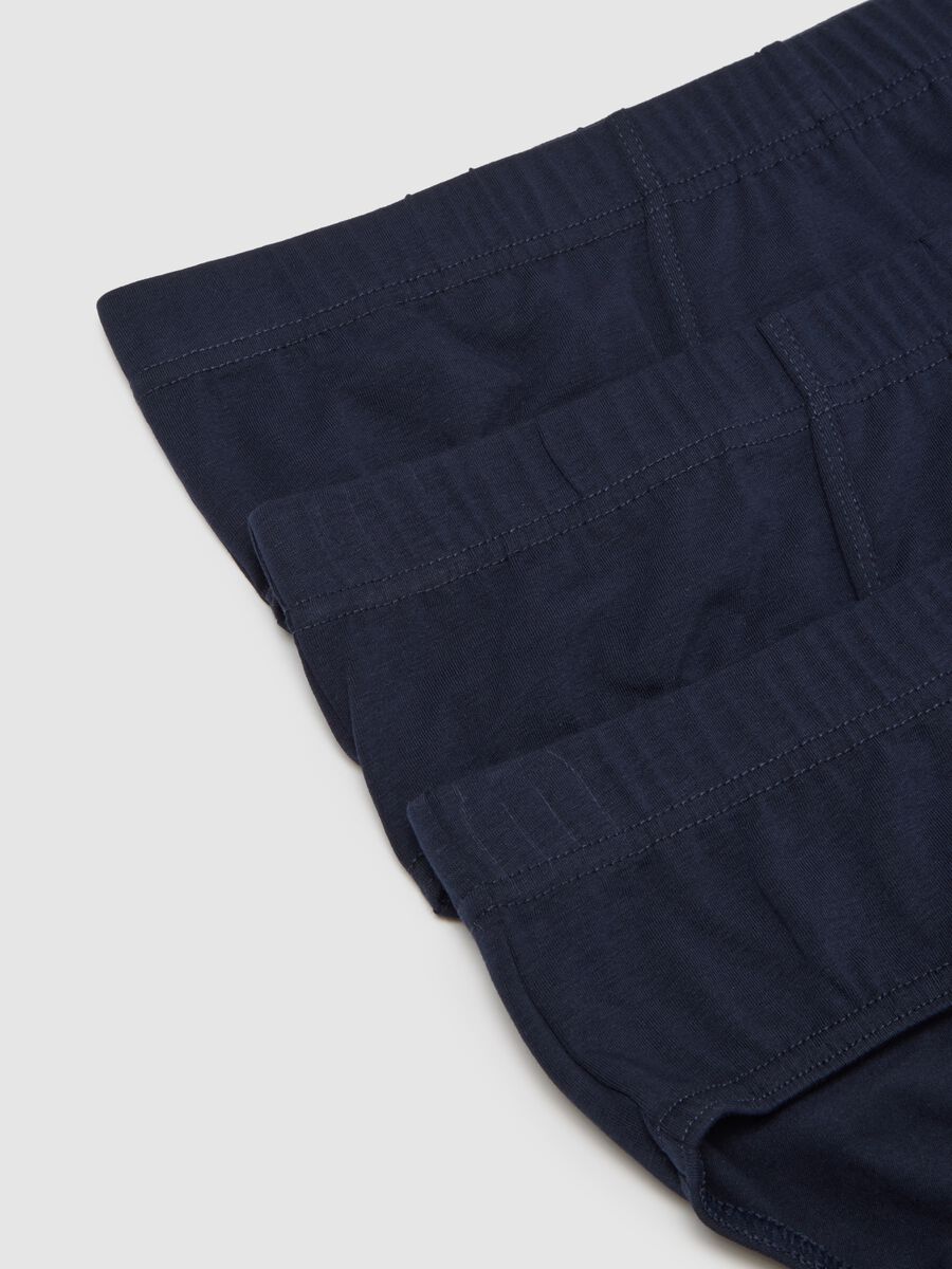 Set of blue regular fit cotton briefs_5