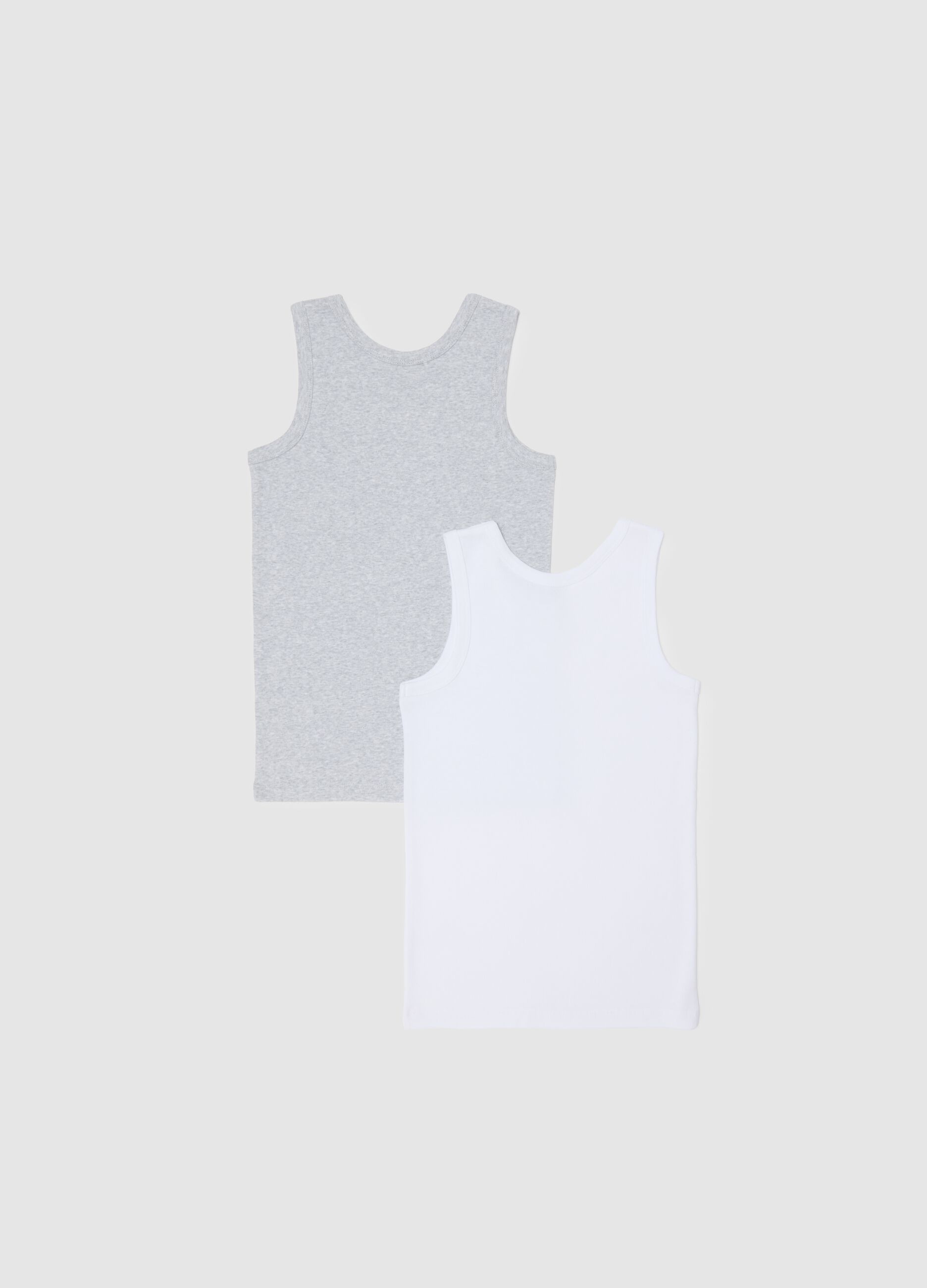 Grey cotton vest for children