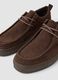 Classic brown genuine leather lace-up shoes_2