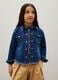 Girls' regular fit blue denim shirt_0