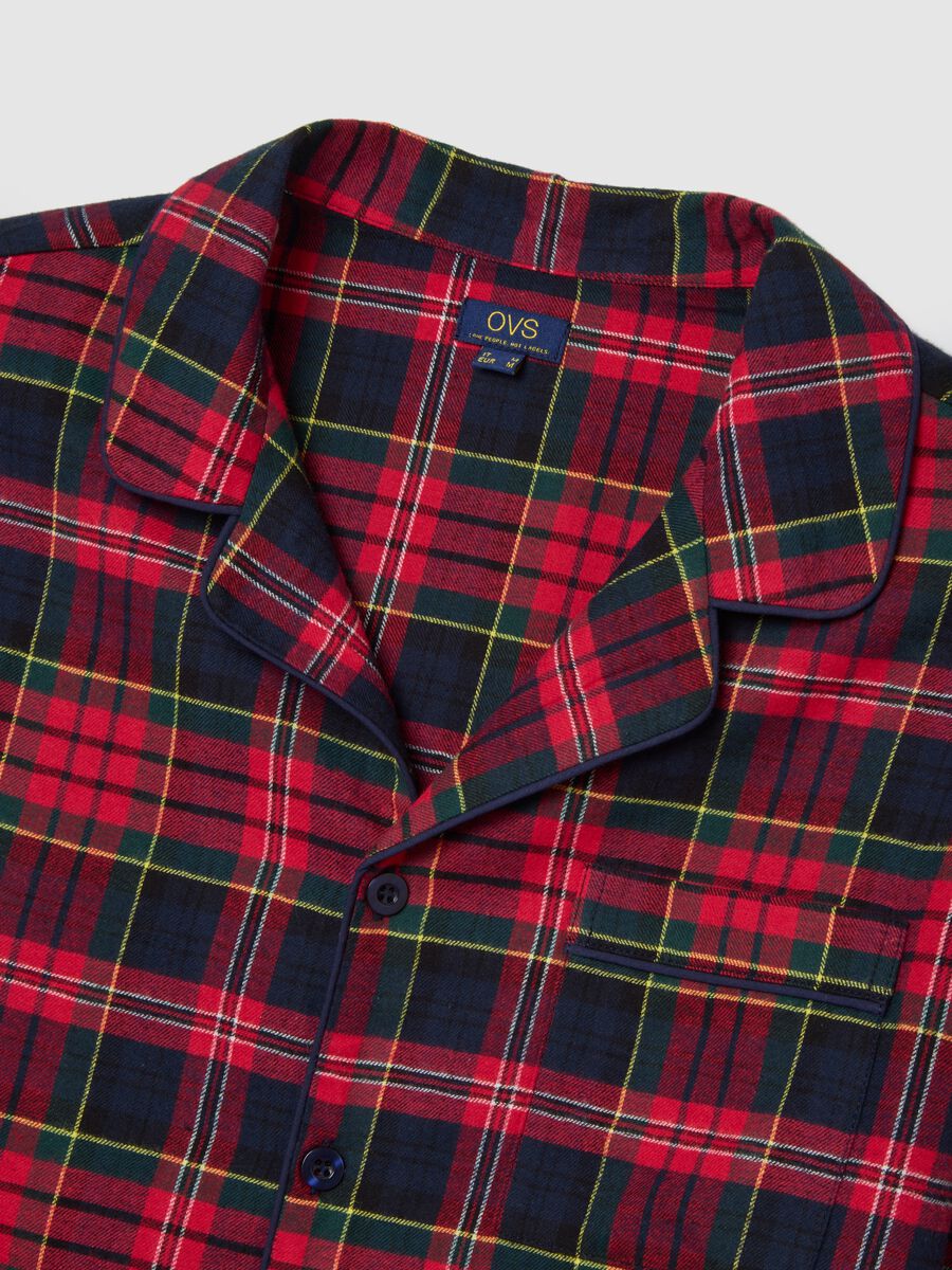 Regular fit multicolour pure cotton check pyjama_1