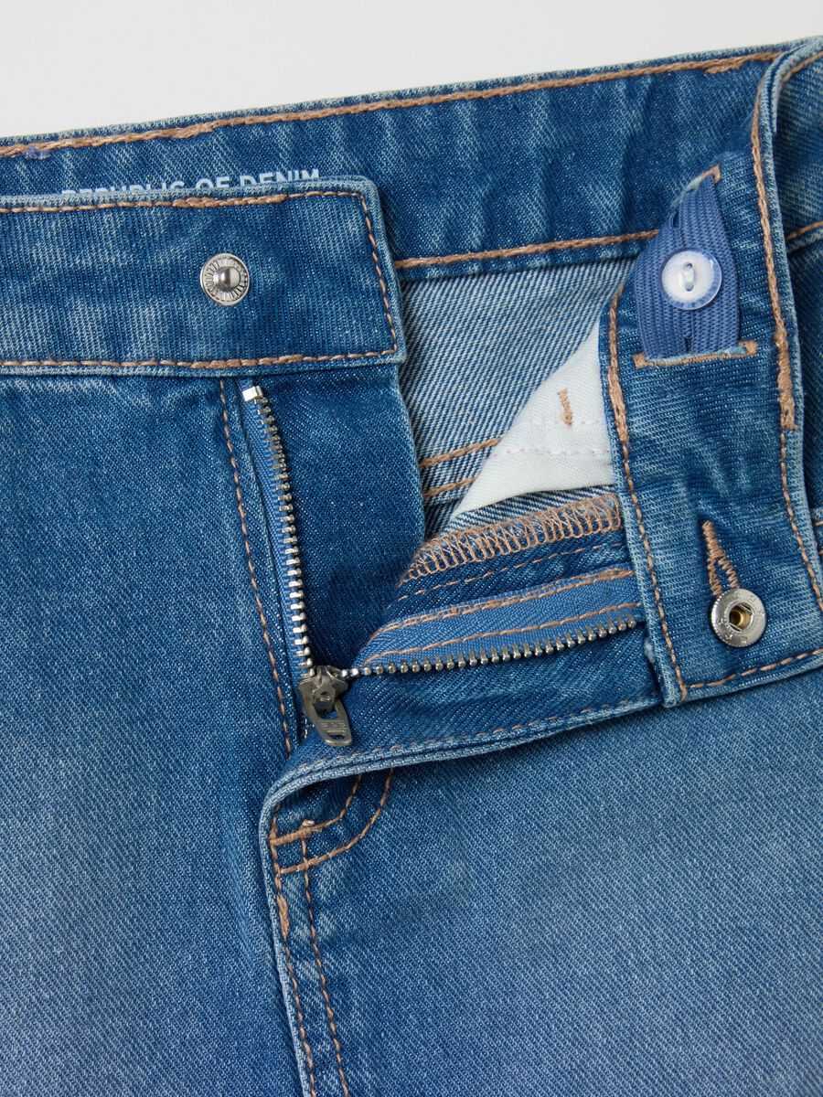 Denim miniskirt with diamantés_2