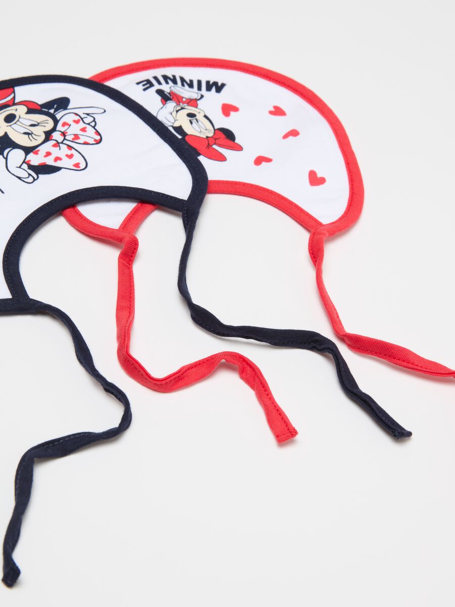 Two-pack bibs in cotton with Minnie Mouse print_2