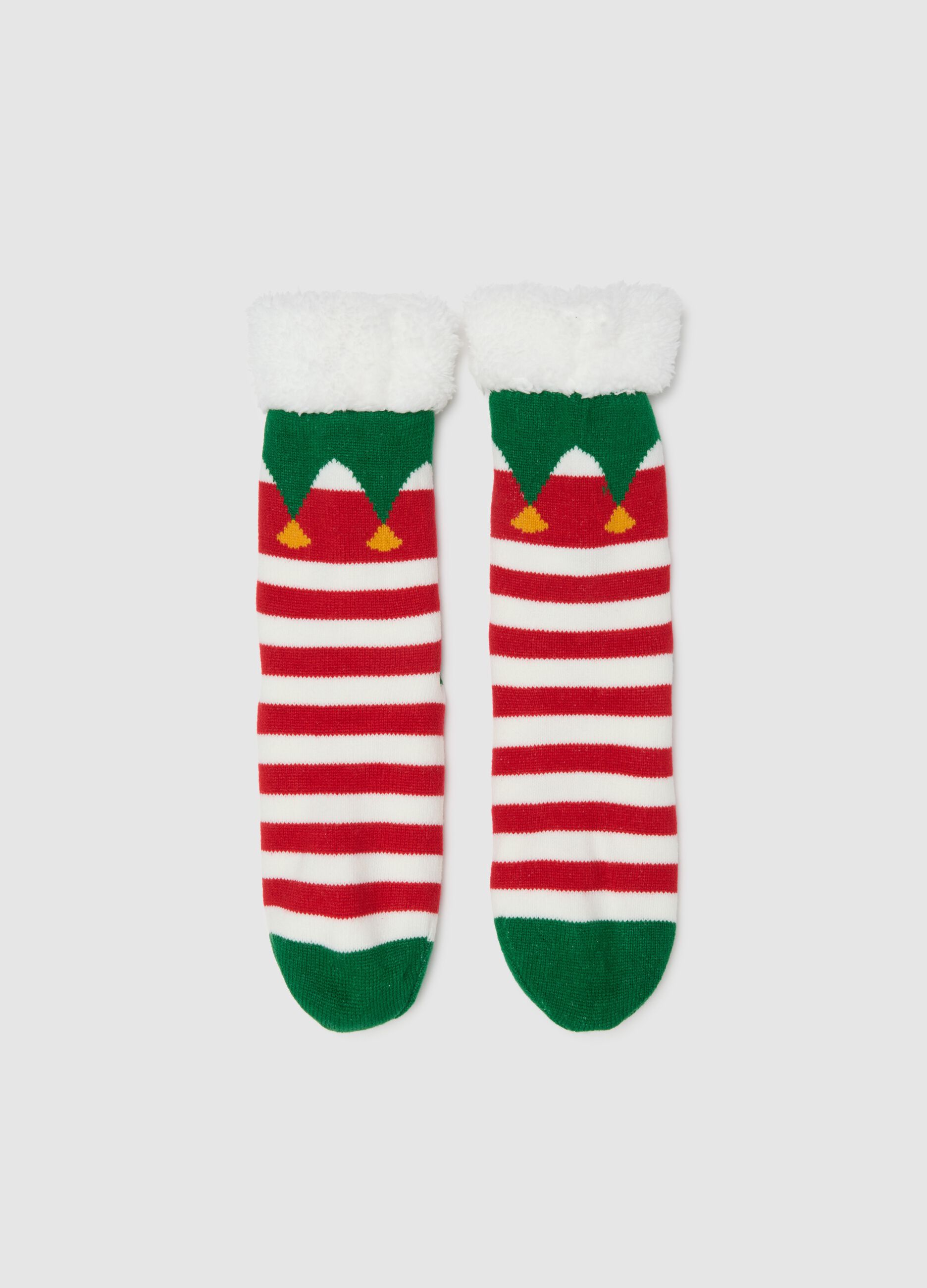 Multicolour Stripe Christmas Socks