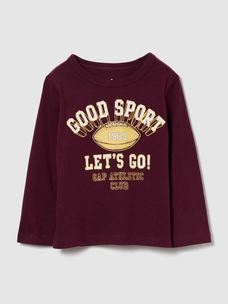 Purple Long-Sleeve Cotton T-Shirt_0