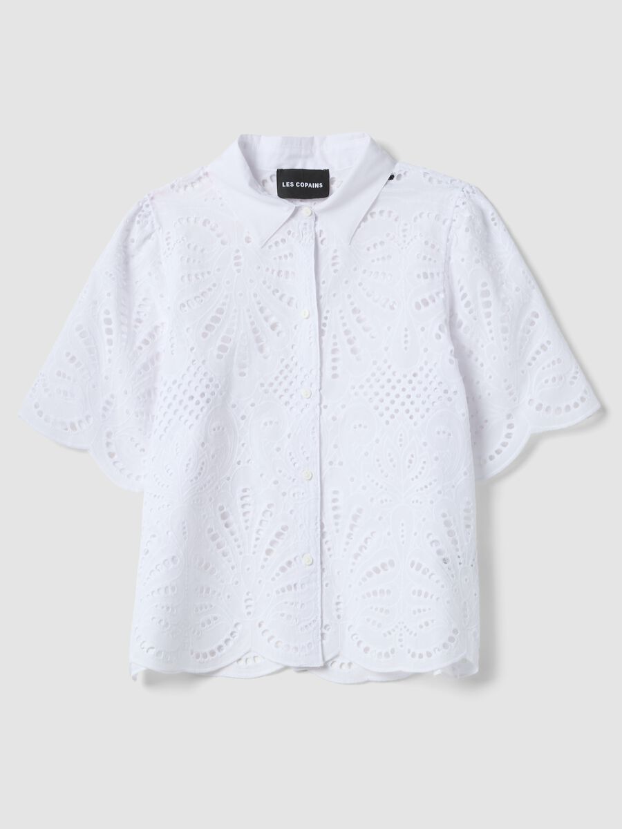Camicia bianca in puro cotone sangallo_4
