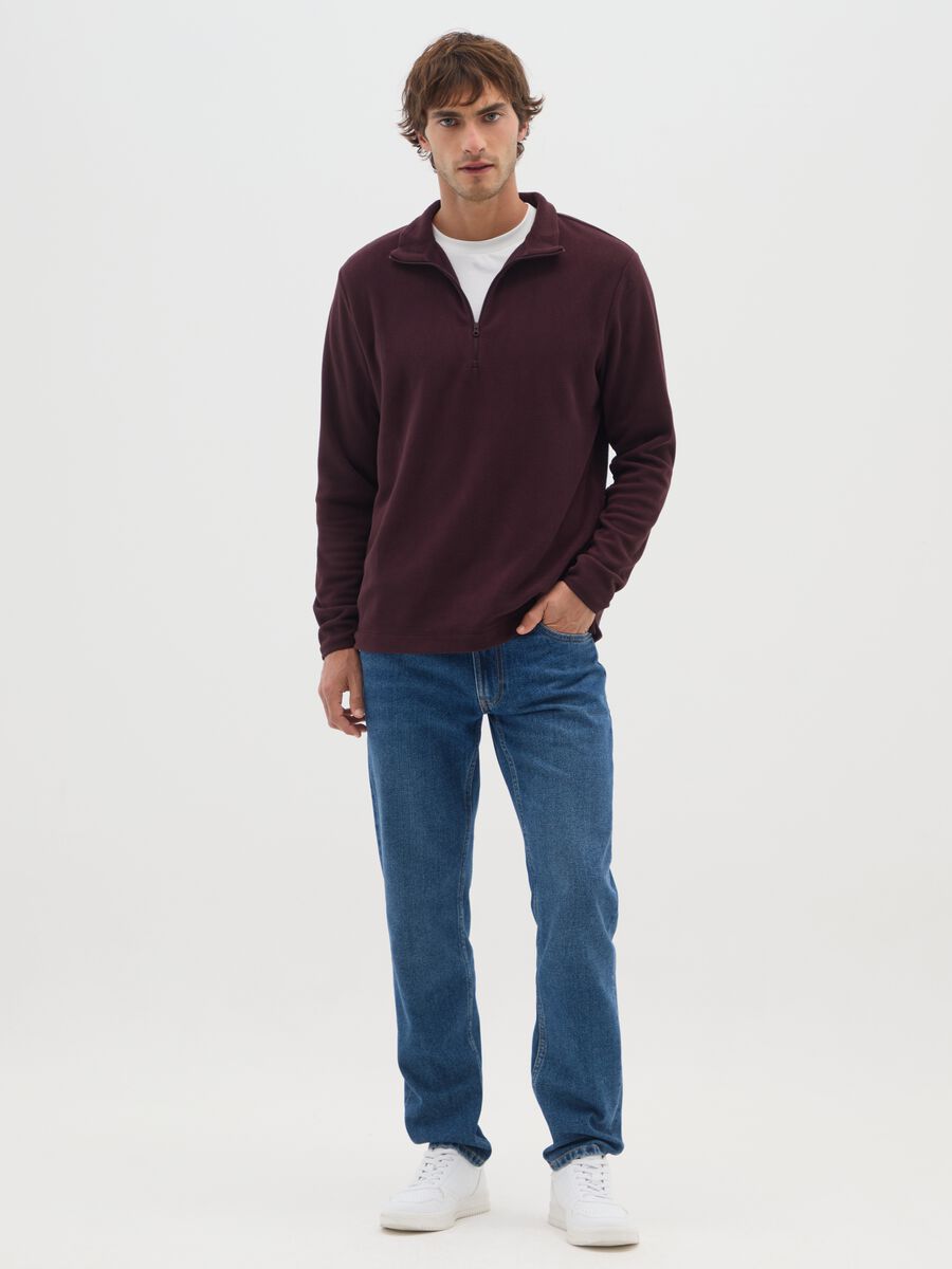 Purple fleece with half zip_1