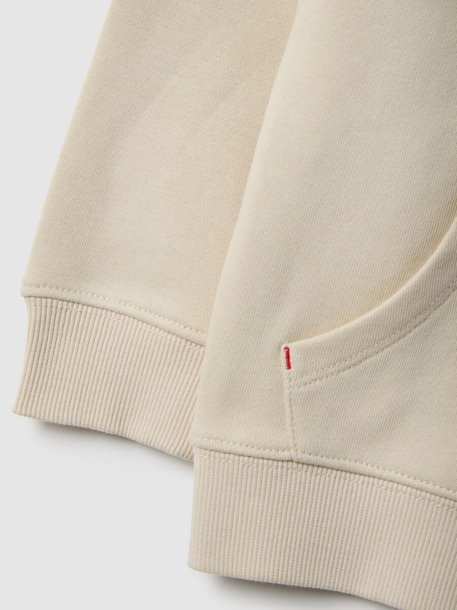 Boys' beige cotton blend sweatshirt with Spider-Man print_2