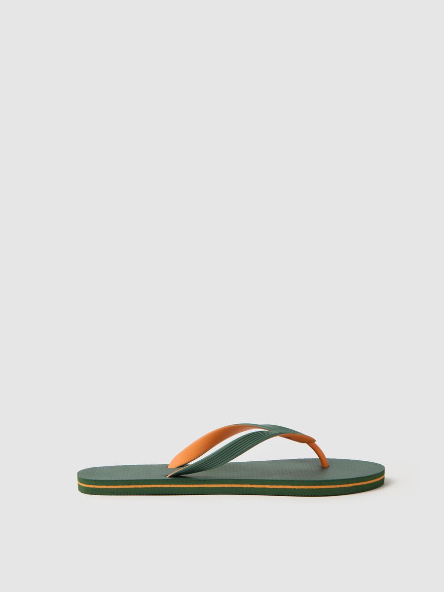 Men's Multicolour Flip Flops with Coloured Soles and Straps_0