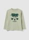 Children's green pure cotton regular fit jumper_0