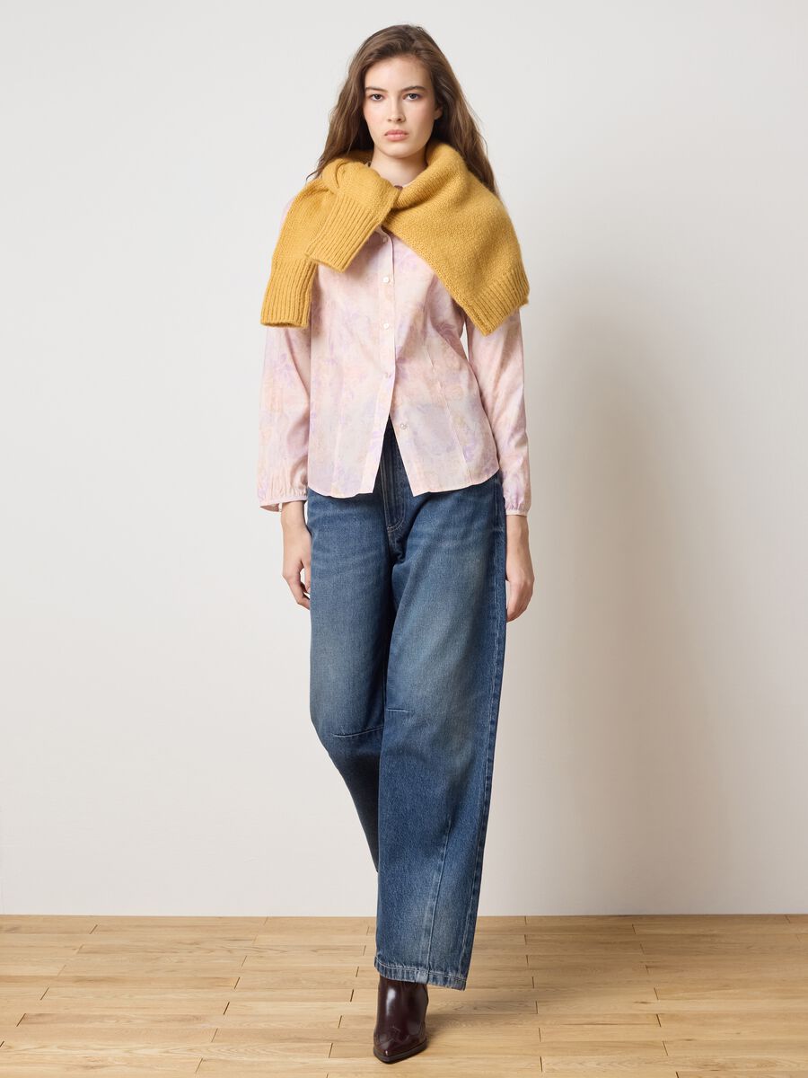 Multicolour satin floral shirt regular fit_1
