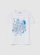 T-shirt with butterflies with flowers print_4