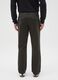Green cotton blend regular fit chino trousers_2