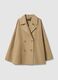 Oversized beige cotton blend trench coat_4