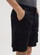 Men&rsquo;s black regular fit Bermuda shorts in 100% cotton_2