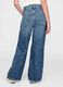 Wide denim cotton trousers for girls_2