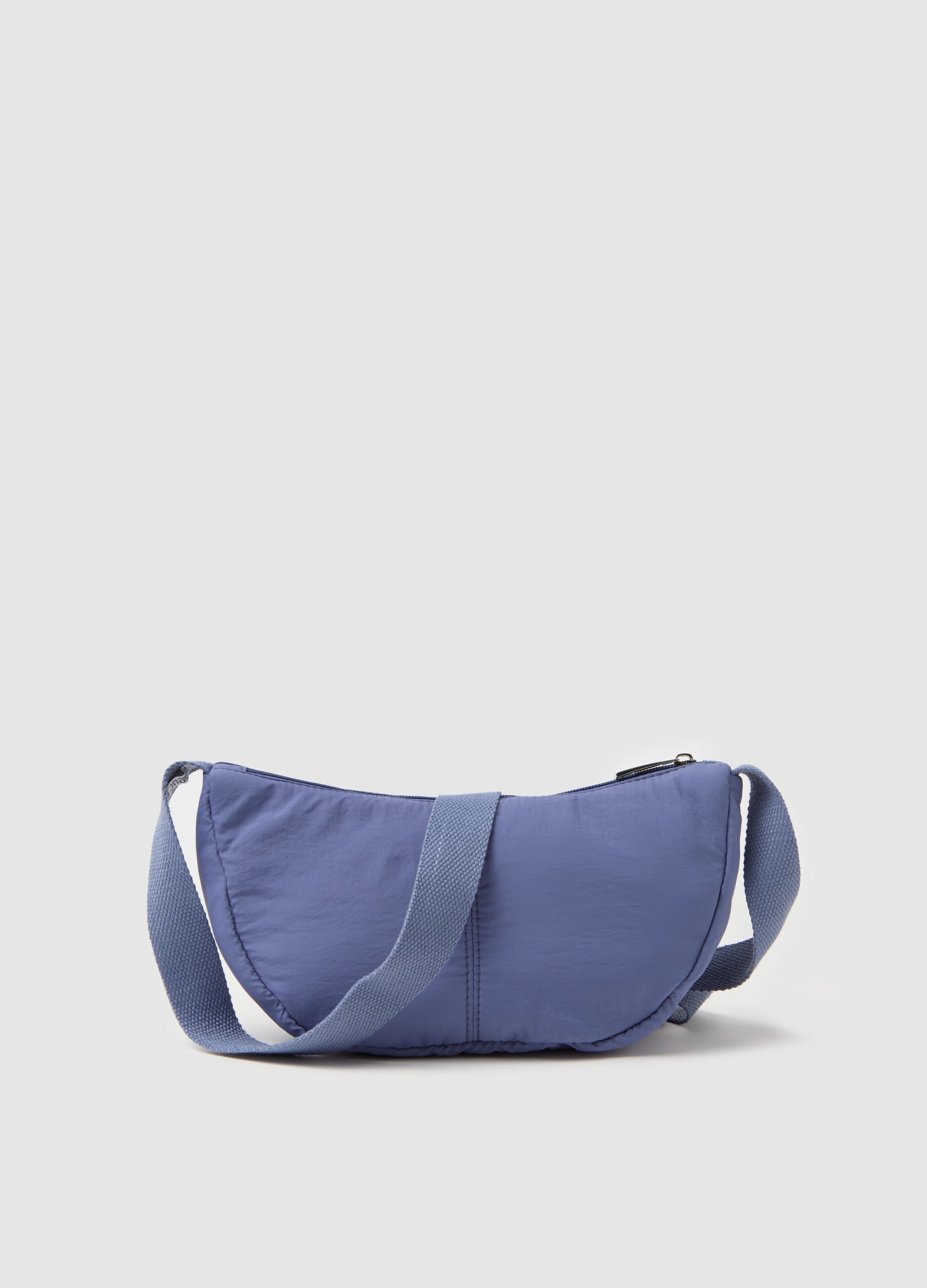 Essential small half-moon bag with shoulder strap