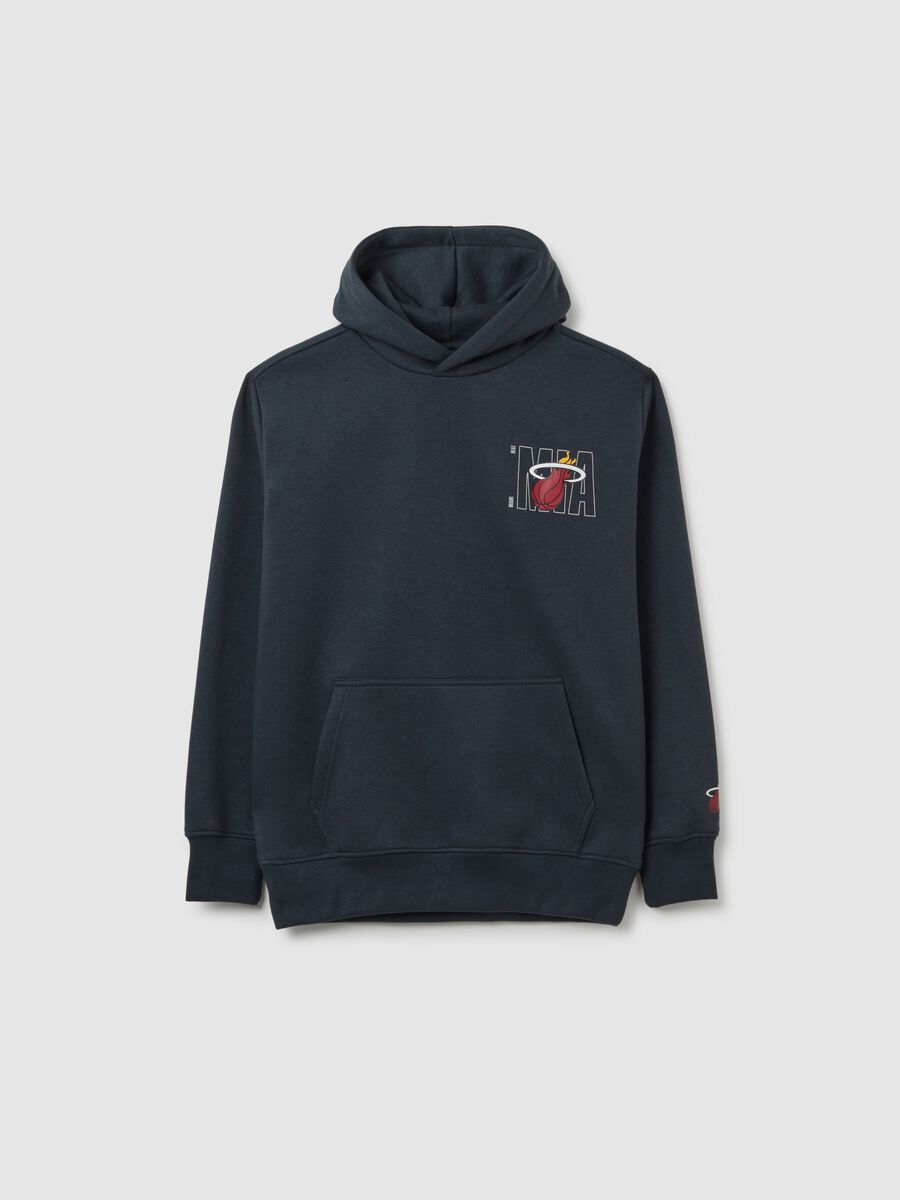 Kids' Blue Regular Fit Cotton Blend Sweatshirt Miami Heat_3